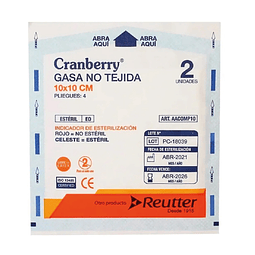 Gasa No Tejida Estéril 10 x 10 CM 4 Pliegues