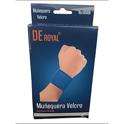 Muñequera Para Mano con Velcro, 1 Par Caja Azul - Ref98406