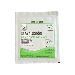 Gasa Algodón Estéril Jumala 10x10 Caja 50 Unidades 