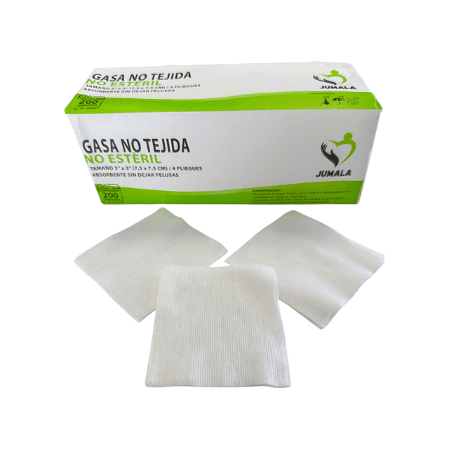 Gasa No Tejida No Esteril 7.5x7.5 Jumala 200 Unidades 