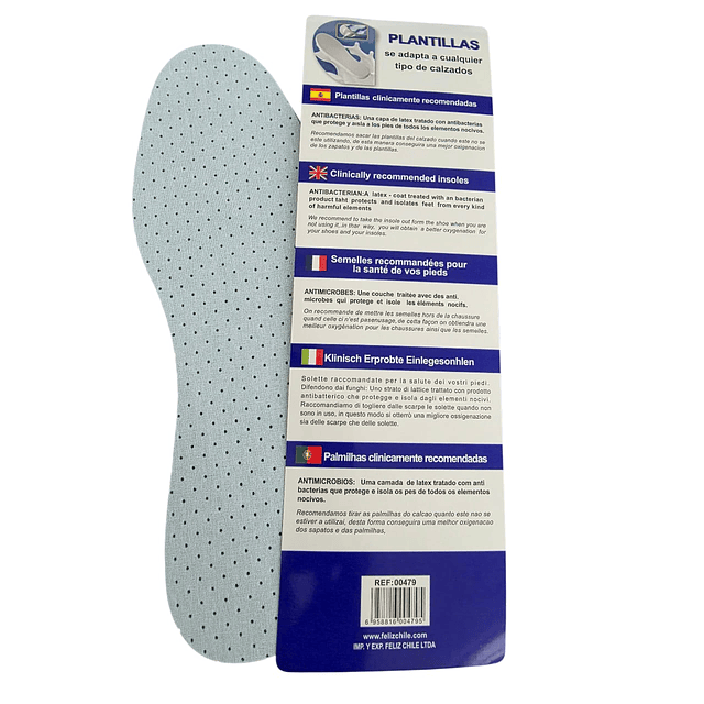 Plantilla Ortopedica Recortable Se Adapta A Cualquier Calzado 32 - 45 (00479)