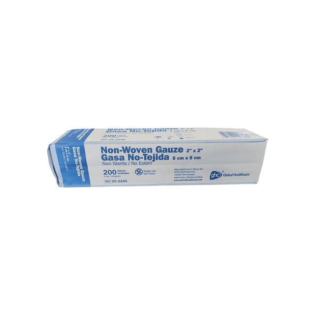 Gasa No Tejida No Estéril 5x5 200 Unidades