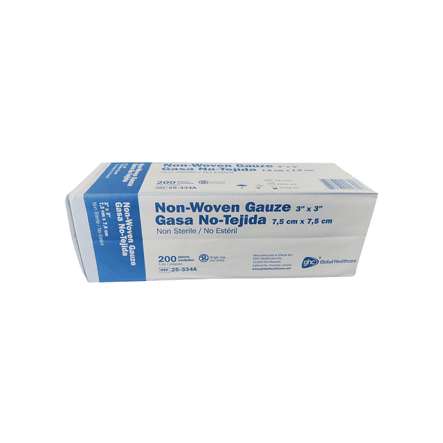 Gasa No Tejida No Estéril 7,5x7,5 200 Unidades