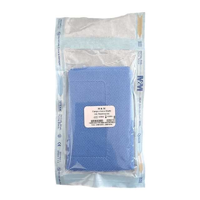 Campo Clínico Estéril 50x50cm Con Fenestración 1 Unidad