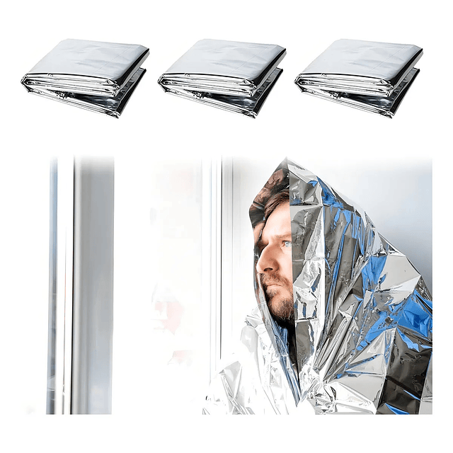 X10 Manta Termica Emergencia Supervivencia Camping 130x210cm