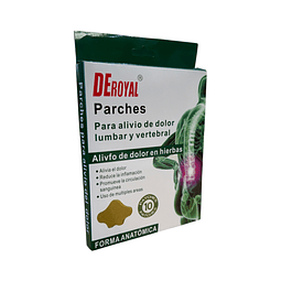 10 Parches Para Dolor Lumbar Deroyal (ref 20992)