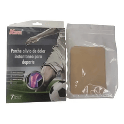 7 Parches Alivio De Dolor Instantaneo Para Deporte 10x14cm (ref 21687)