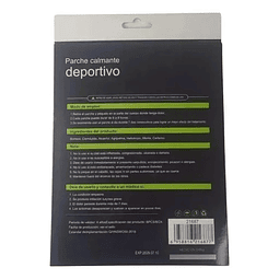 7 Parches Alivio De Dolor Instantaneo Para Deporte 10x14cm (ref 21687)