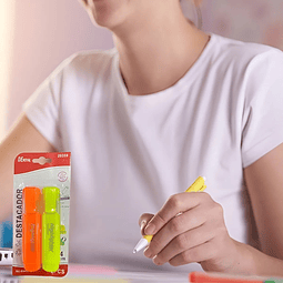 Pack 2 Resaltadores De Color Neón Fluorescentes (Ref 20359)