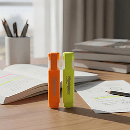 Pack 2 Resaltadores De Color Neón Fluorescentes (Ref 20359)