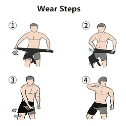 Soporte Faja Pierna Compresión Cadera Ciática Lumbar Unisex (ref 21868)