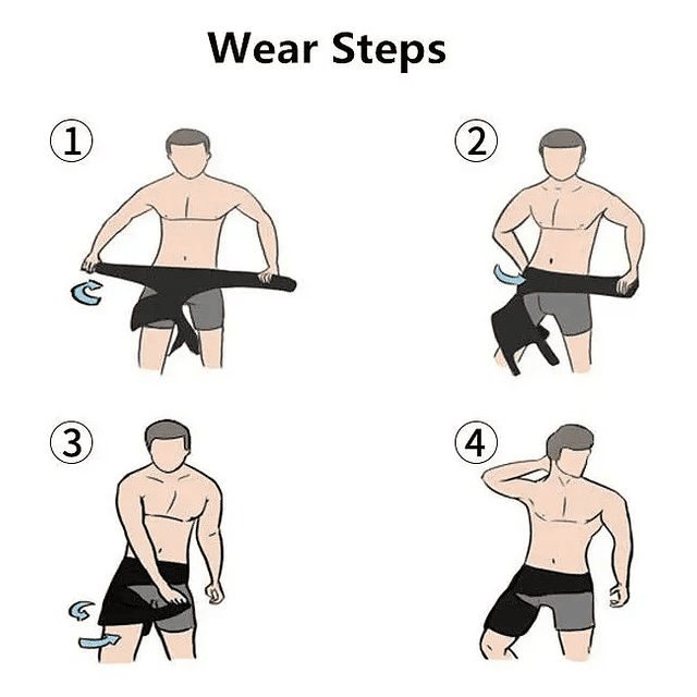 Soporte Faja Pierna Compresión Cadera Ciática Lumbar Unisex (ref 21868)