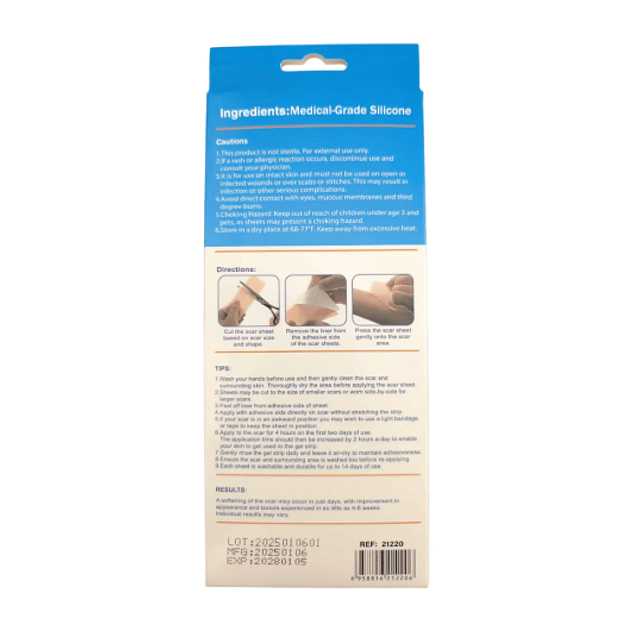 2 Parches De Silicona Para Cicatrices-queloides (ref 21220)