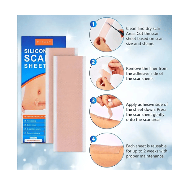 2 Parches De Silicona Para Cicatrices-queloides (ref 21220)