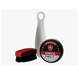 Lustrador De Zapatos Betún Negra Kit 4unds Con Calzador (ref 21362)