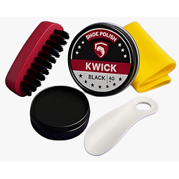 Lustrador De Zapatos Betún Negra Kit 4unds Con Calzador (ref 21362)