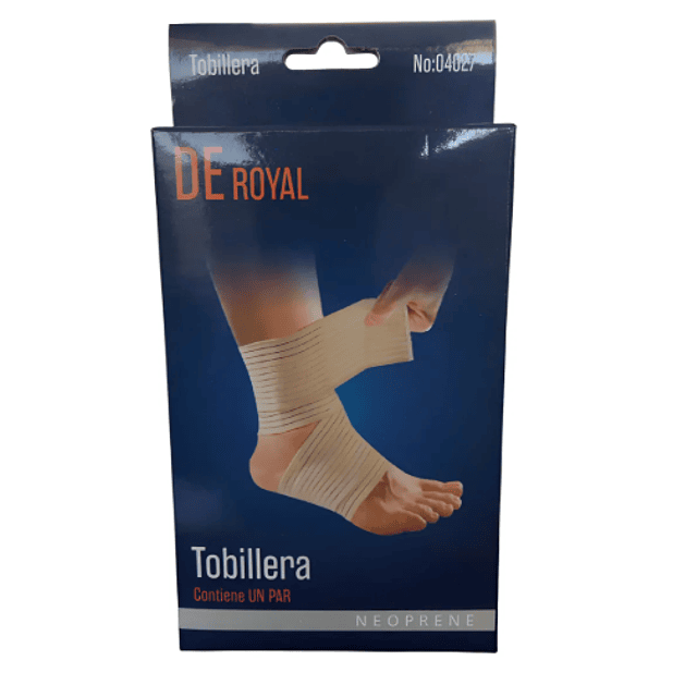 Tobillera Venda Elástica Con Velcro Deroyal (ref 04027)