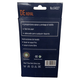 Tobillera Venda Elástica Con Velcro Deroyal (ref 04027)