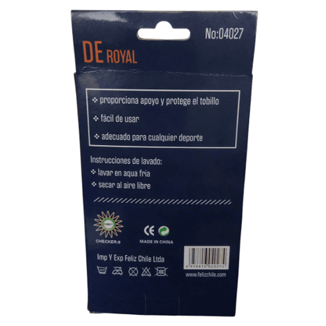 Tobillera Venda Elástica Con Velcro Deroyal (ref 04027)