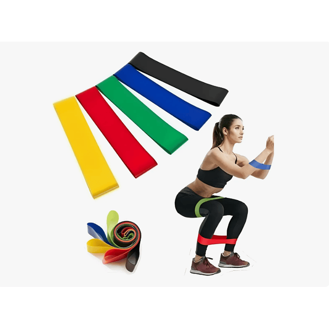 Set 5 Bandas Elásticas Ejercicio Grande (ref 20968)