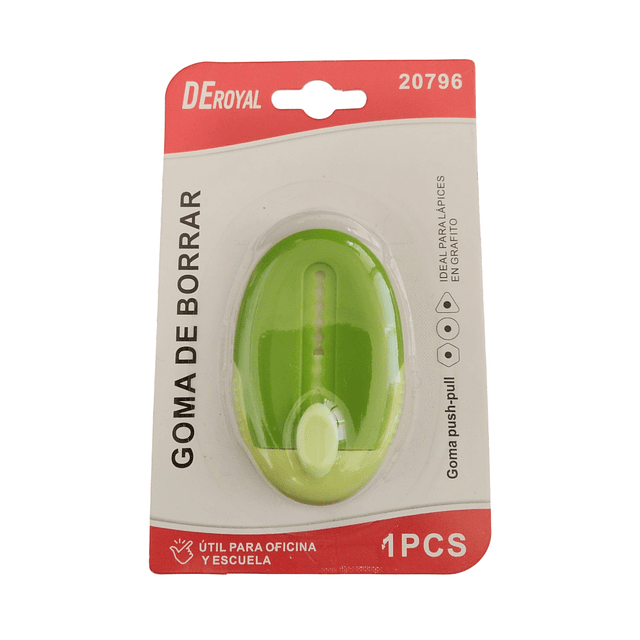 Goma De Borrar Deroyal 3 Colores (ref 20796)