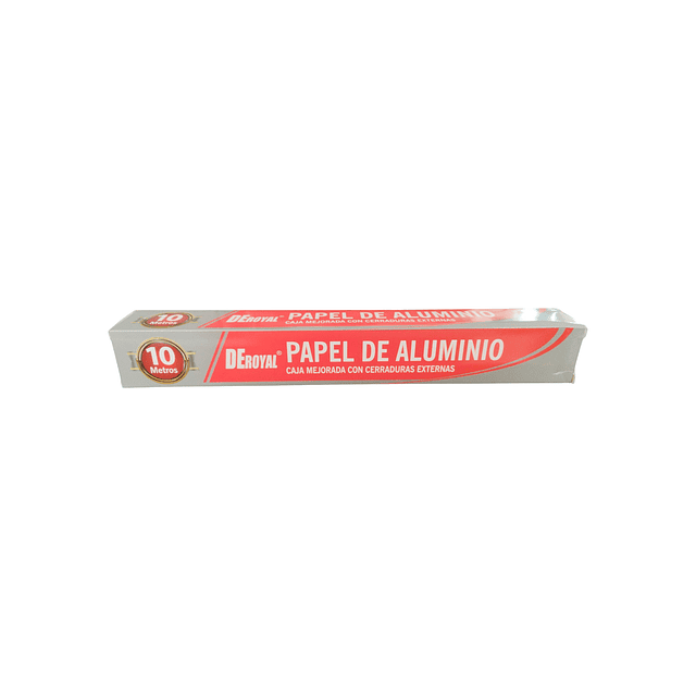 Papel Aluminio De Cocina Deroyal Rollo 10mts (ref 01529)