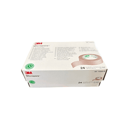 Tela Adhesiva Papel Micropore Piel / 3M /  1.25cm x 9.1mts