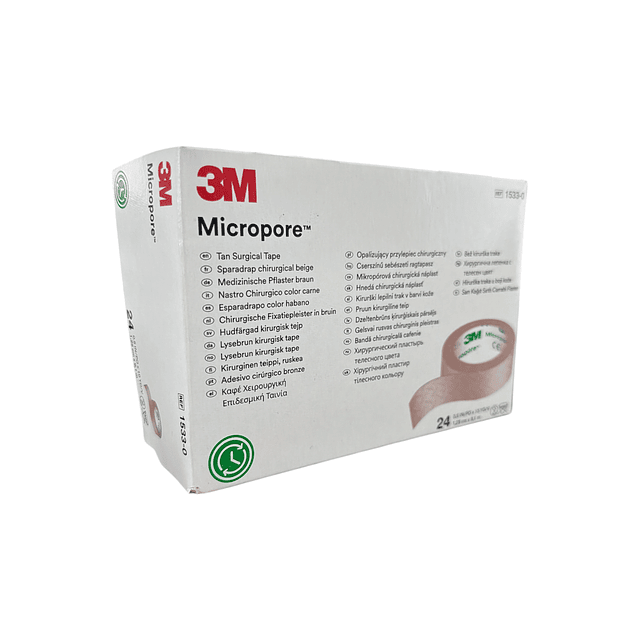 Tela Adhesiva Papel Micropore Piel / 3M /  1.25cm x 9.1mts
