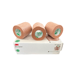 Tela Adh. Papel Micropore Piel / 1UNID / 3M / 5cm x 9.1mts