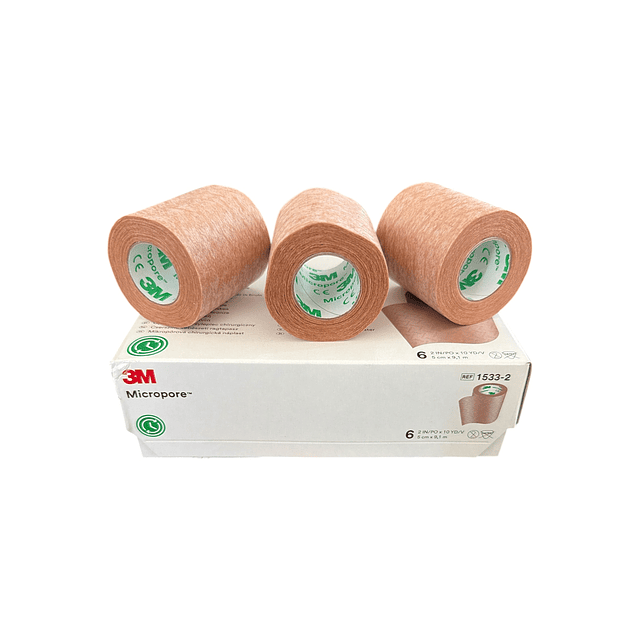 Tela Adh. Papel Micropore Piel / 1UNID / 3M / 5cm x 9.1mts