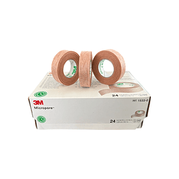 Tela Adh. Papel Micropore Piel / 1UNID / 3M / 1.25cm x 9.1mts