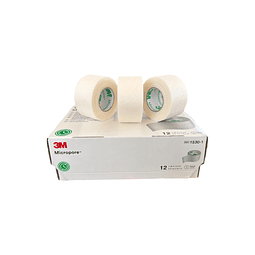 Tela Adhesiva Papel Micropore Blanca / 3M / 2,5cm x 9.1mts