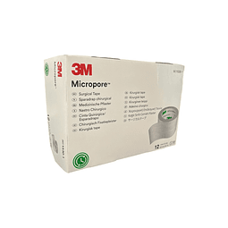 Tela Adhesiva Papel Micropore Blanca / 3M / 2,5cm x 9.1mts