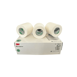 Tela Adhesiva Papel Micropore Blanca / 3M / 5cm x 9.1mts