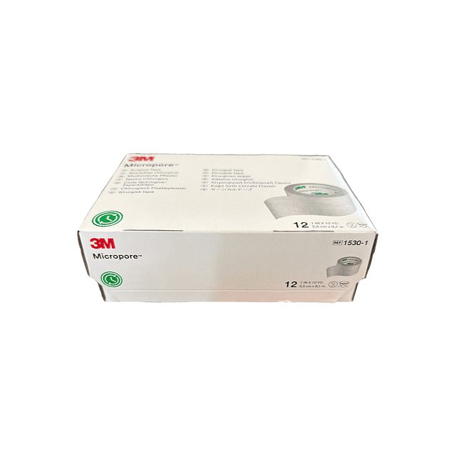 Tela Adh. Papel Micropore Blanca / 1UNID / 3M / 2,5cm x 9.1mts