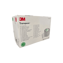 Tela Adhesiva Transpore / 3M / 2.5cm x 9.1mts