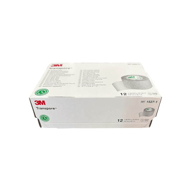 Tela Adhesiva Transpore / 3M / 2.5cm x 9.1mts