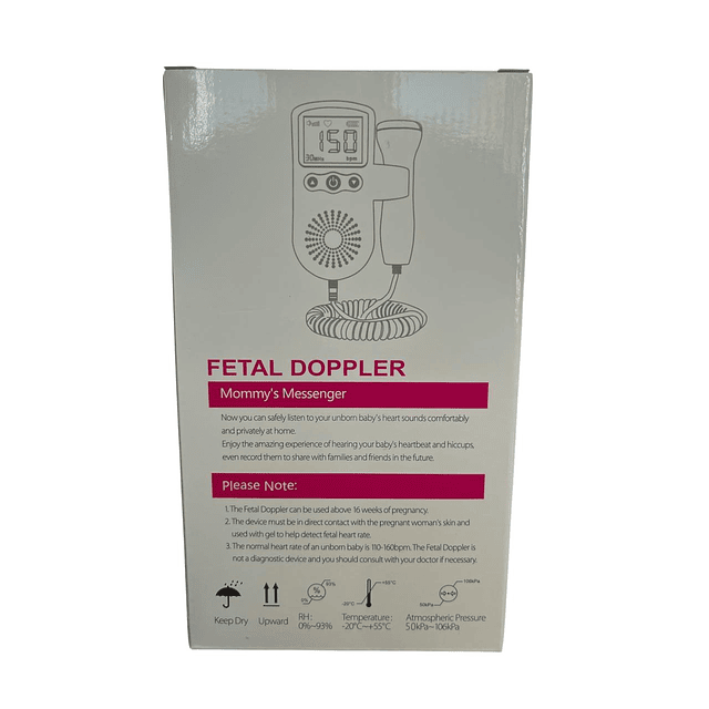 Monitor Fetal Doppler Latidos Corazón Bebé (ref 21871)