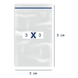 Bolsa Cierre Zipper Hermética 3x3 100 Unidades