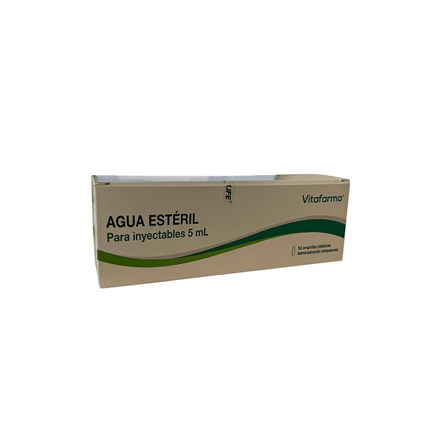 Agua Esteril Inyectable 5ml Pack de 10Uds