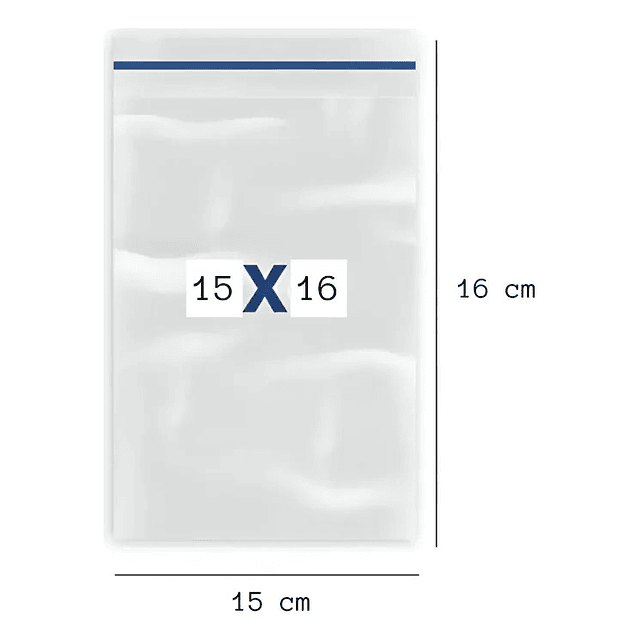 Bolsa Cierre Zipper Hermética 15x16 100 Unidades