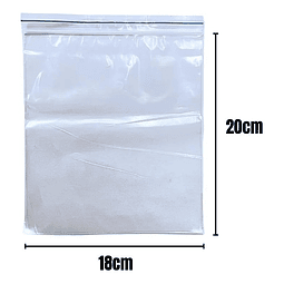 Bolsa Cierre Zipper Hermética 18x20 100 Unidades