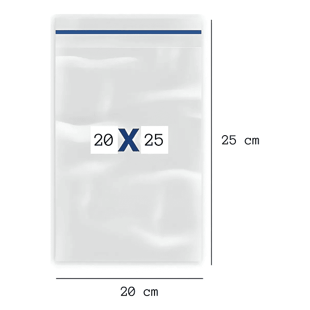 Bolsa Cierre Zipper Hermética 20x25 100 Unidades