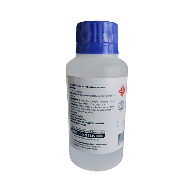 Alcohol Higienizante de manos 70% Difem 125ml 