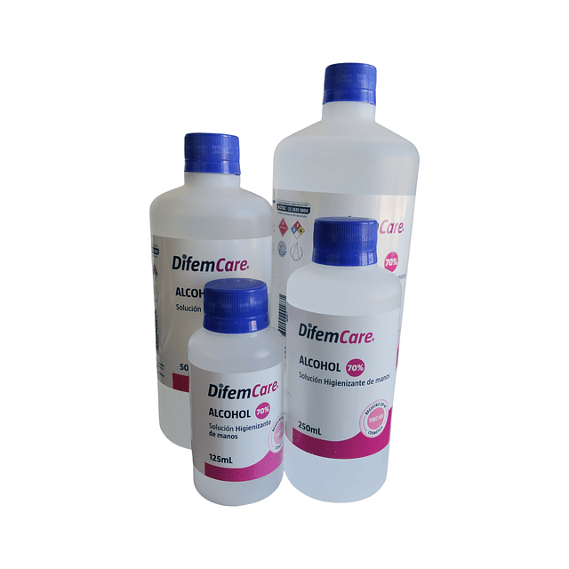 Alcohol Higienizante de manos 70% Difem 250ml 