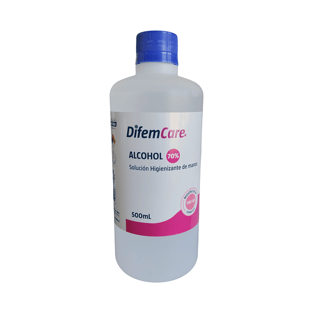 Alcohol Higienizante de manos 70% Difem 500ml 