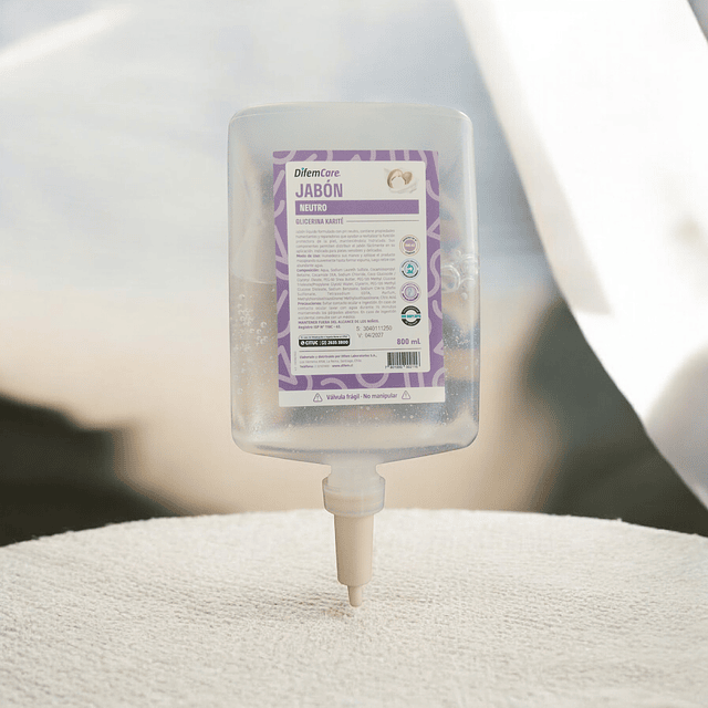 Jabon Neutro Con Glicerina Karite 800ml Difem Care