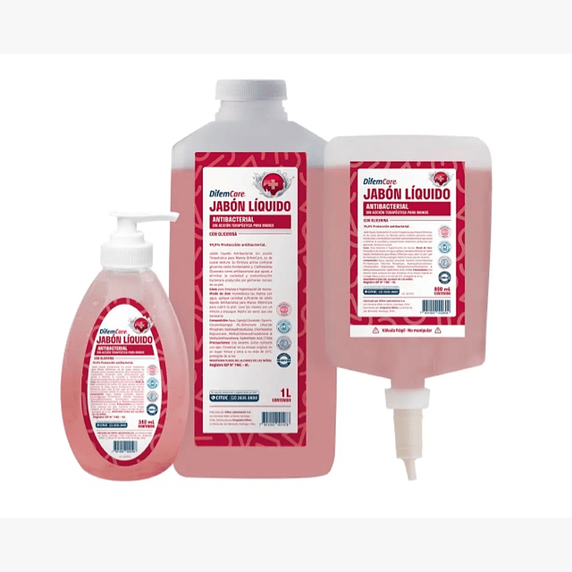 Jabon Liquido Antibacterial Con Glicerina 340ml Difem Care