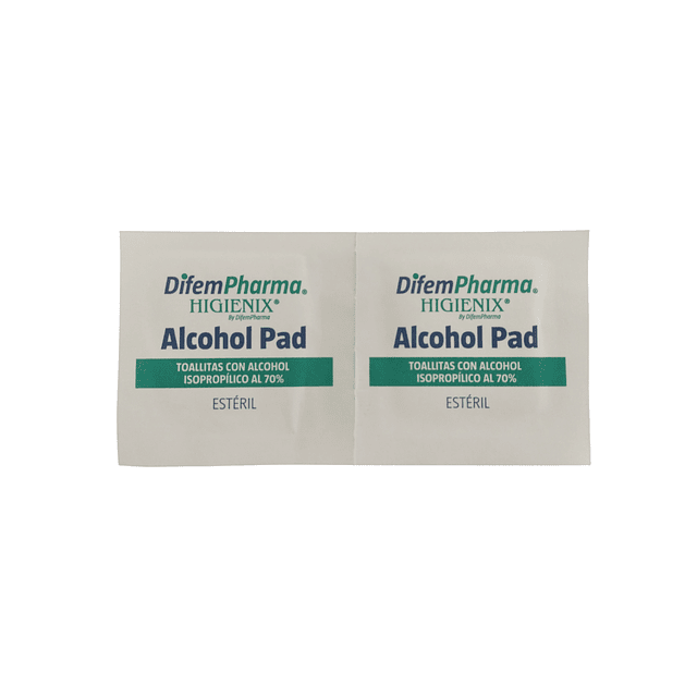 Toallitas Higienix Alcohol Pad Caja 100 Unidades Difempharma