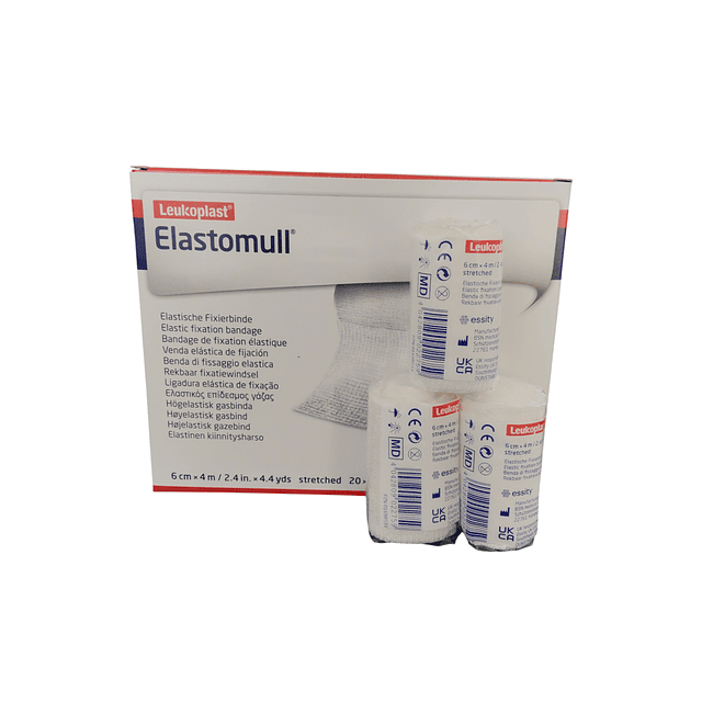 Venda De Gasa Elasticada Elastomull 6cm X 4m - Caja 20 Unidades